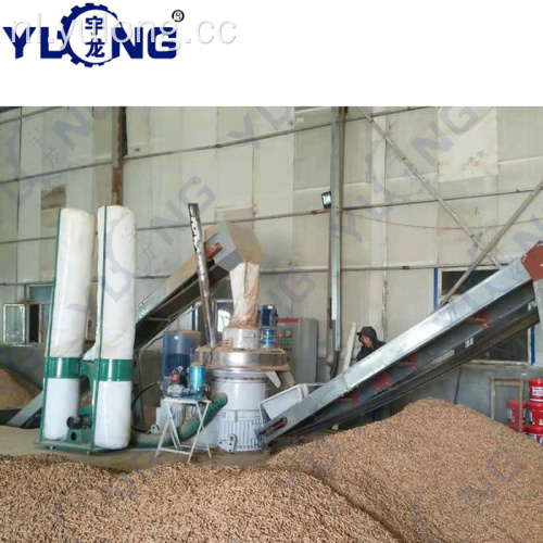 YULONG agri katoen stengel pellet machine